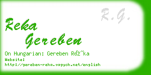 reka gereben business card